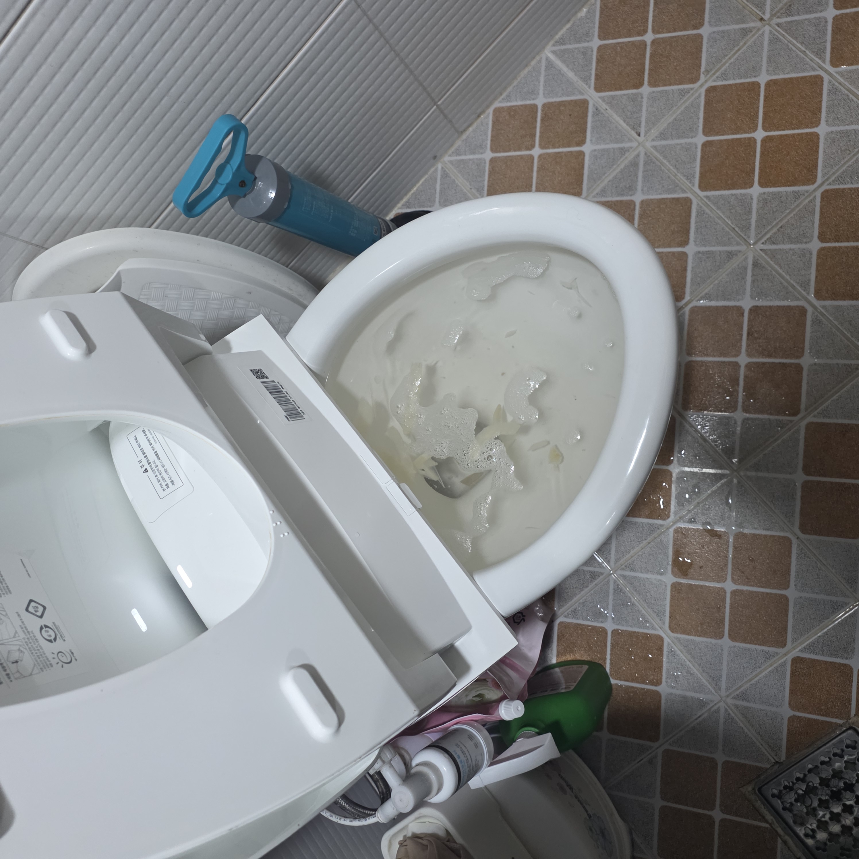 변기막힘 비포